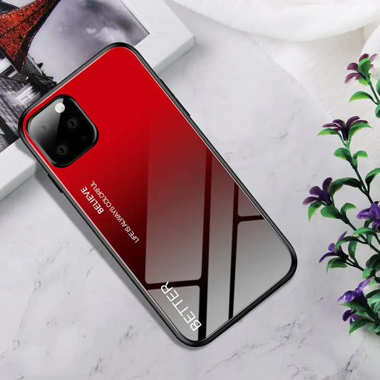 Customized Gradient Glass Phone Case for iPhone