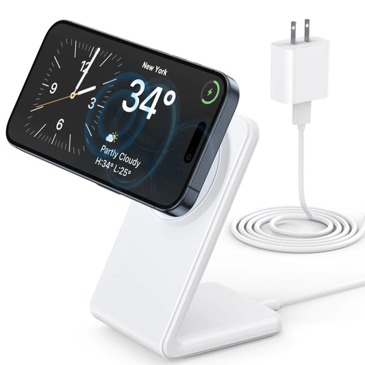Magnetic Wireless Charger Stand/Station for iPhone 12 - 15 Series