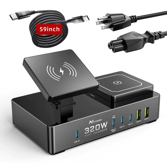 8 in 1 Wireless Magnetic Travel Charger for Multiple iPhone Devices